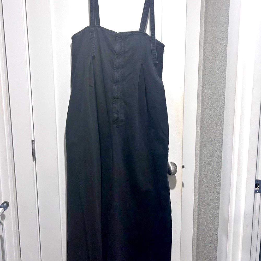 NWOT Free People We The Free super wide leg baggy suspender overalls jeans